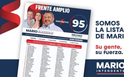 Bergara presentó la Lista 95 y remarcó que el FA debe ganar para seguir cambiando Montevideo